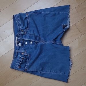 Levi's Wedgie Skinny Denim Shorts cut size 24